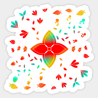 Floral Sticker